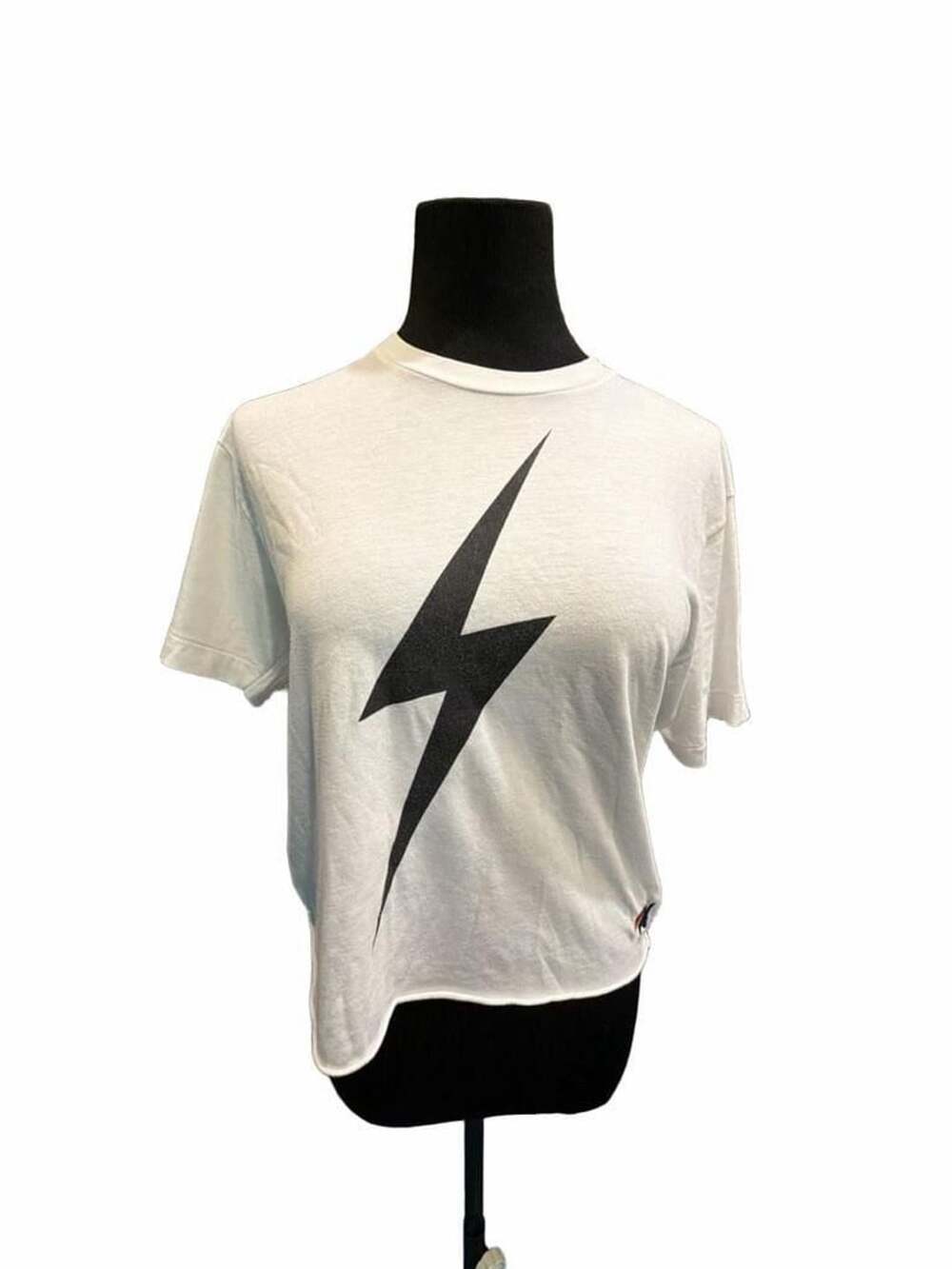 775 Aviator Nation Bolt Tee Size M White Lightning Bolt